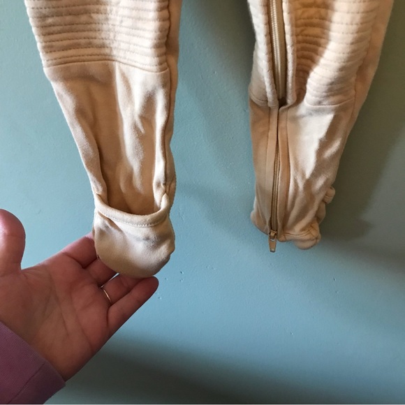 Goumikids Zipper Jumpsuit Pajamas, 18-24 months, Sand - Picture 3 of 8